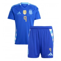 Argentína Julian Alvarez #9 Vonkajší Detský futbalový dres Copa America 2024 Krátky Rukáv (+ trenírky)